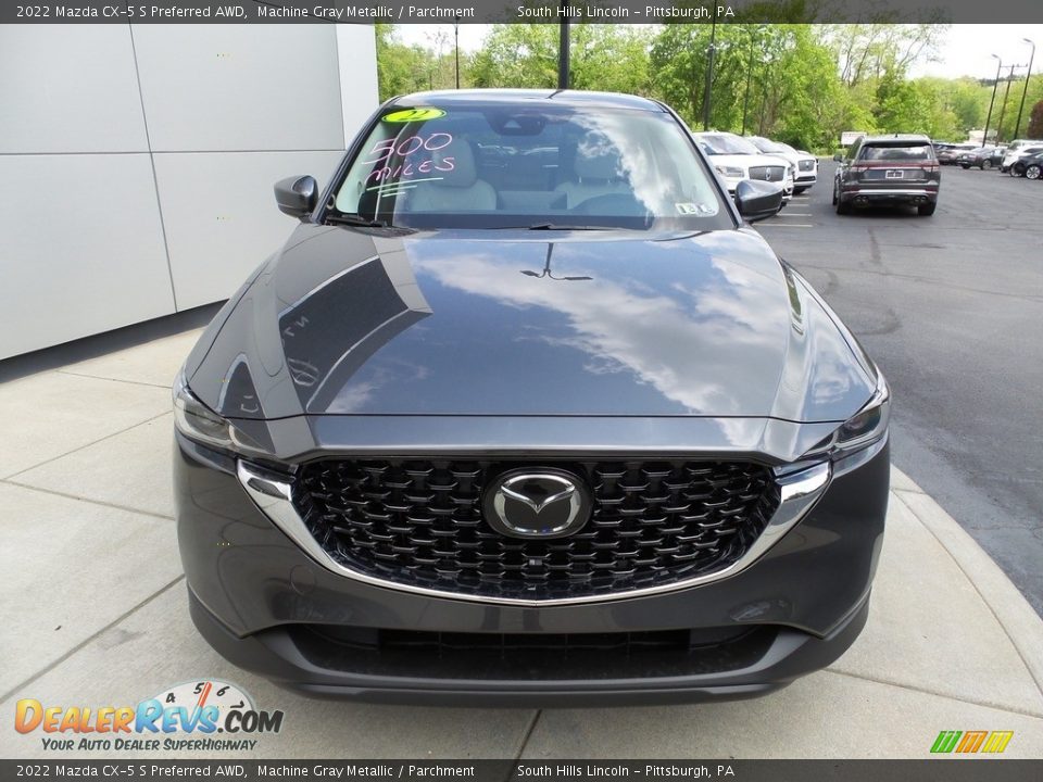 2022 Mazda CX-5 S Preferred AWD Machine Gray Metallic / Parchment Photo #9