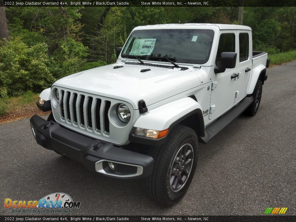 2022 Jeep Gladiator Overland 4x4 Bright White / Black/Dark Saddle Photo #2