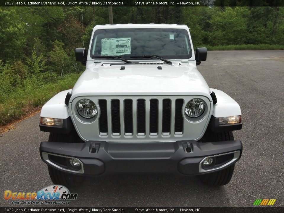 2022 Jeep Gladiator Overland 4x4 Bright White / Black/Dark Saddle Photo #3