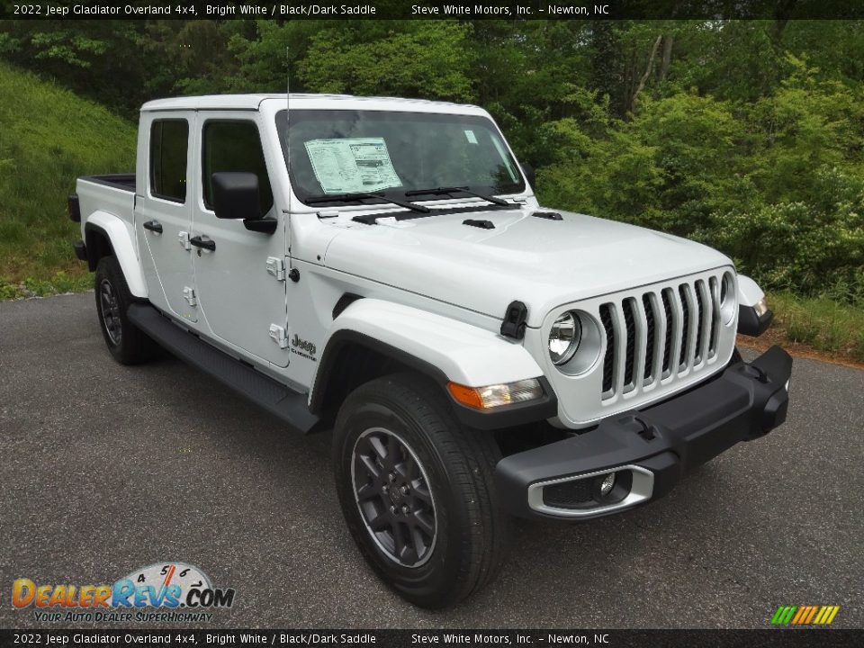 2022 Jeep Gladiator Overland 4x4 Bright White / Black/Dark Saddle Photo #4