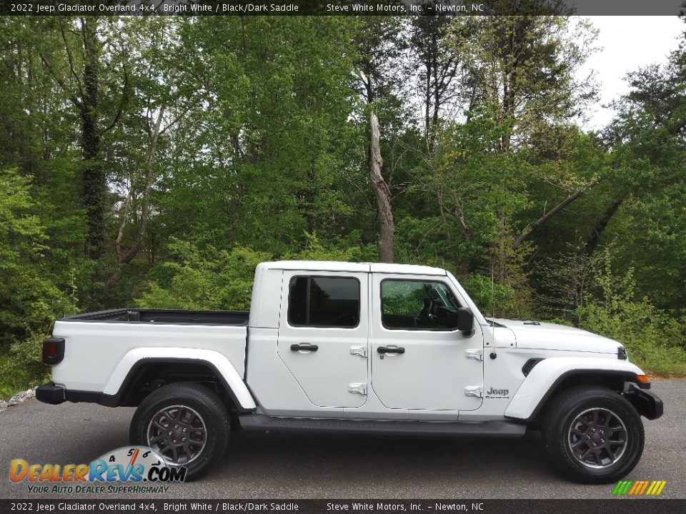 2022 Jeep Gladiator Overland 4x4 Bright White / Black/Dark Saddle Photo #5