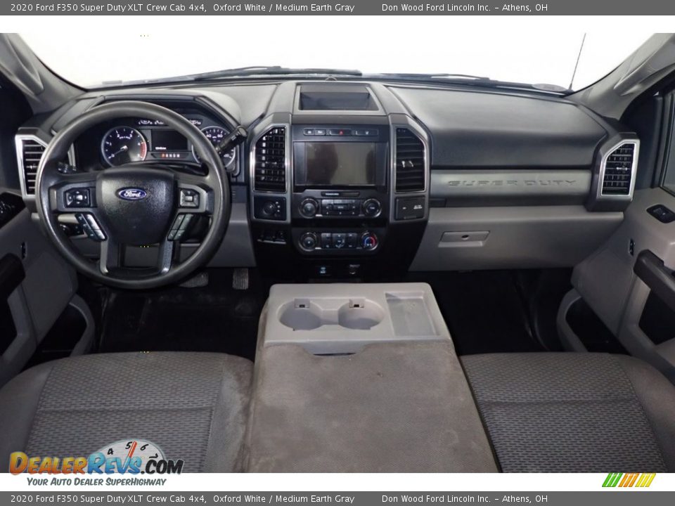 2020 Ford F350 Super Duty XLT Crew Cab 4x4 Oxford White / Medium Earth Gray Photo #20