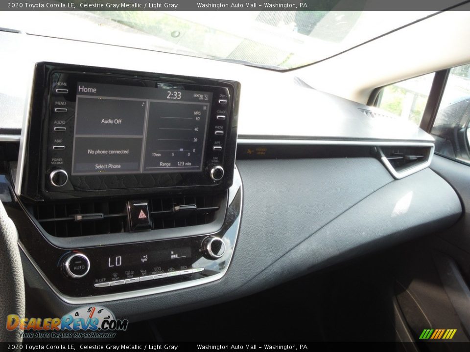2020 Toyota Corolla LE Celestite Gray Metallic / Light Gray Photo #3