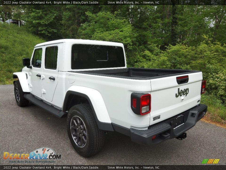 2022 Jeep Gladiator Overland 4x4 Bright White / Black/Dark Saddle Photo #9