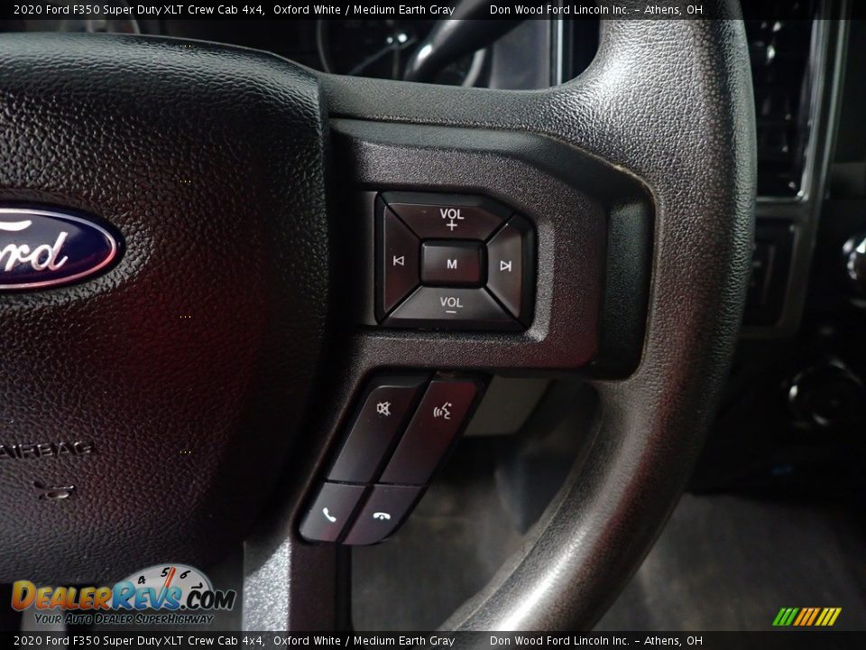 2020 Ford F350 Super Duty XLT Crew Cab 4x4 Oxford White / Medium Earth Gray Photo #25