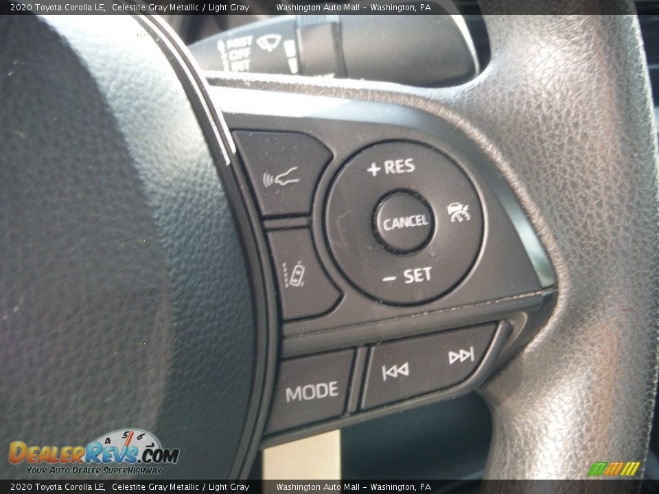 2020 Toyota Corolla LE Celestite Gray Metallic / Light Gray Photo #7