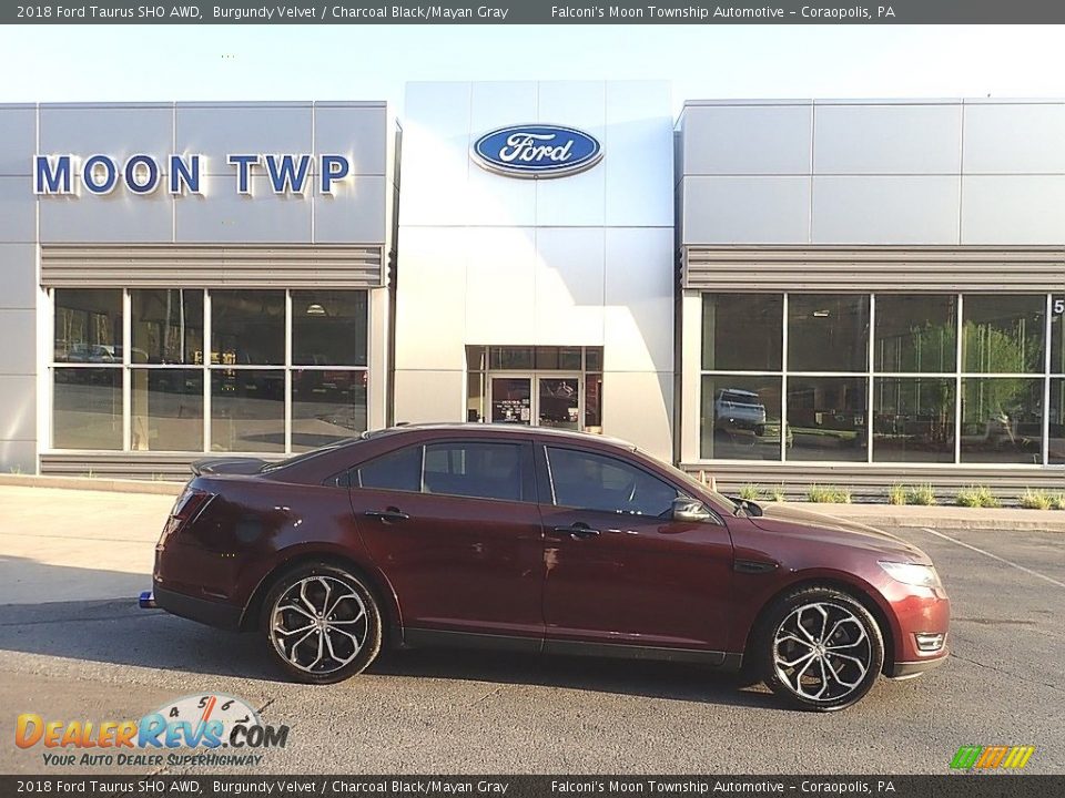 2018 Ford Taurus SHO AWD Burgundy Velvet / Charcoal Black/Mayan Gray Photo #1