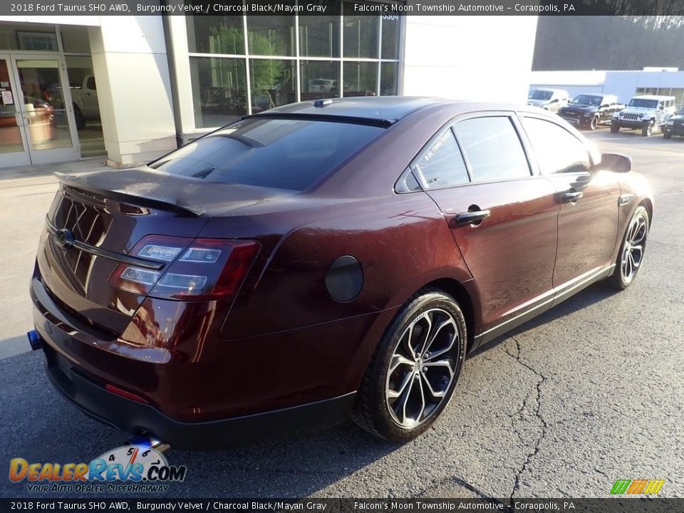 2018 Ford Taurus SHO AWD Burgundy Velvet / Charcoal Black/Mayan Gray Photo #2