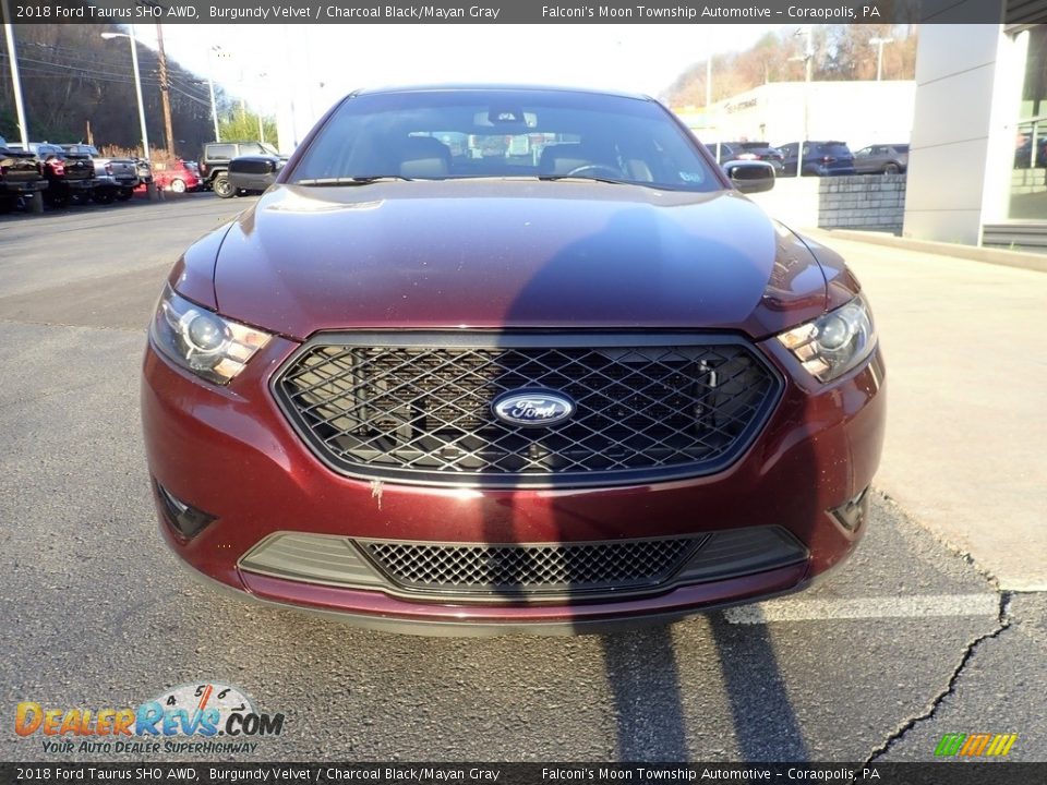 2018 Ford Taurus SHO AWD Burgundy Velvet / Charcoal Black/Mayan Gray Photo #6