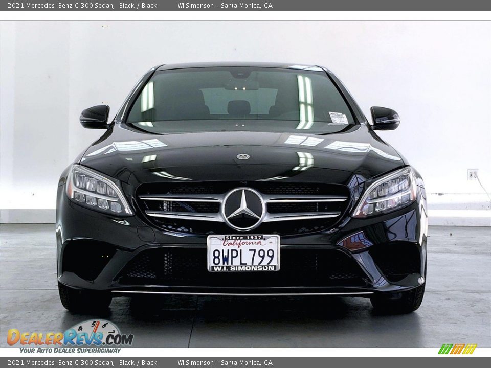 2021 Mercedes-Benz C 300 Sedan Black / Black Photo #2