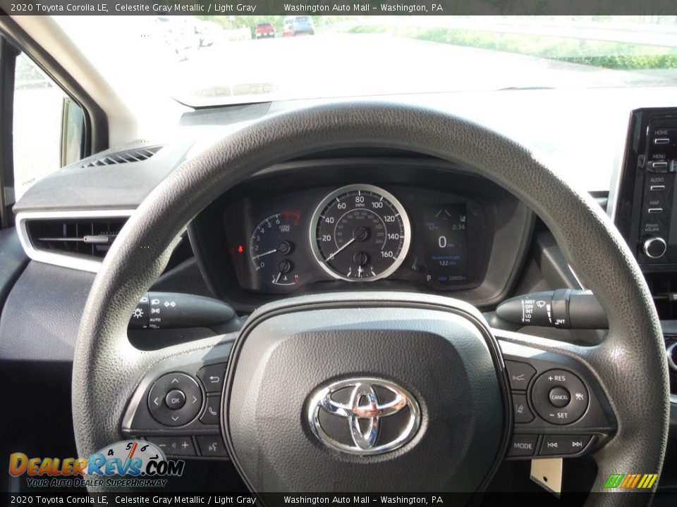 2020 Toyota Corolla LE Celestite Gray Metallic / Light Gray Photo #16
