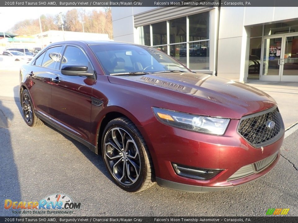 2018 Ford Taurus SHO AWD Burgundy Velvet / Charcoal Black/Mayan Gray Photo #7