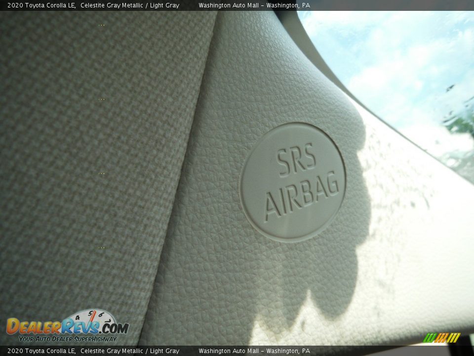 2020 Toyota Corolla LE Celestite Gray Metallic / Light Gray Photo #17