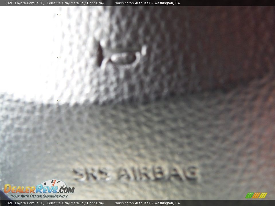 2020 Toyota Corolla LE Celestite Gray Metallic / Light Gray Photo #18