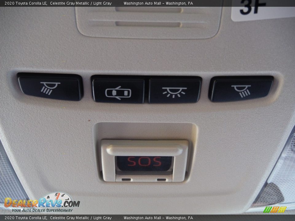 2020 Toyota Corolla LE Celestite Gray Metallic / Light Gray Photo #22