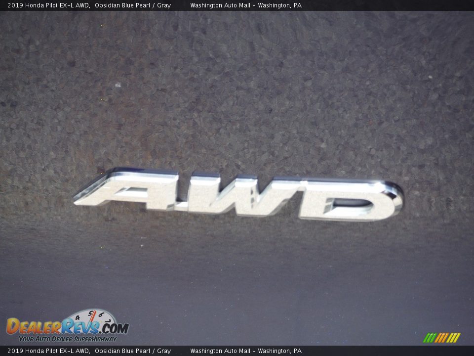 2019 Honda Pilot EX-L AWD Obsidian Blue Pearl / Gray Photo #9