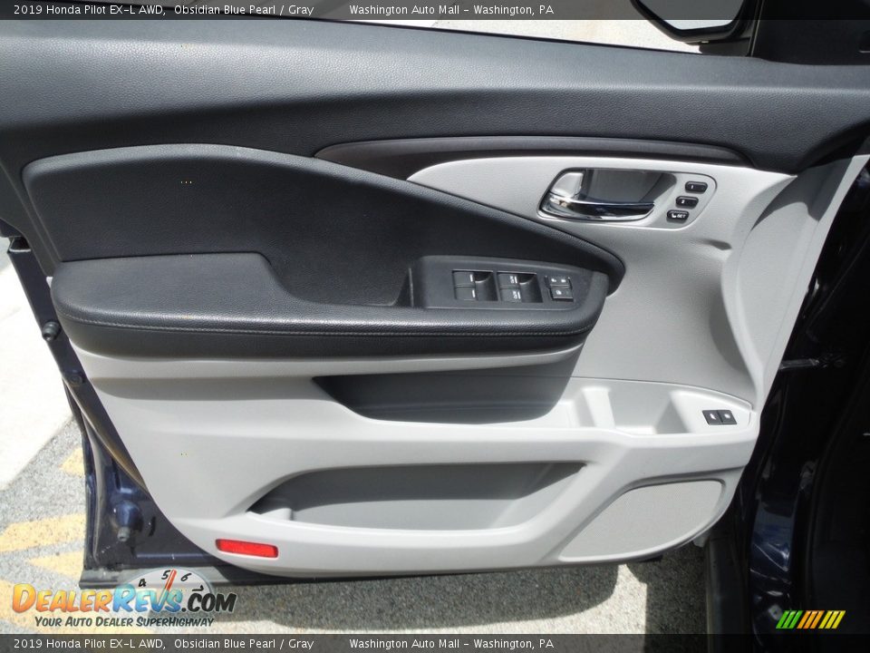 2019 Honda Pilot EX-L AWD Obsidian Blue Pearl / Gray Photo #11