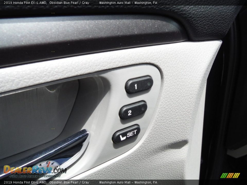 2019 Honda Pilot EX-L AWD Obsidian Blue Pearl / Gray Photo #12