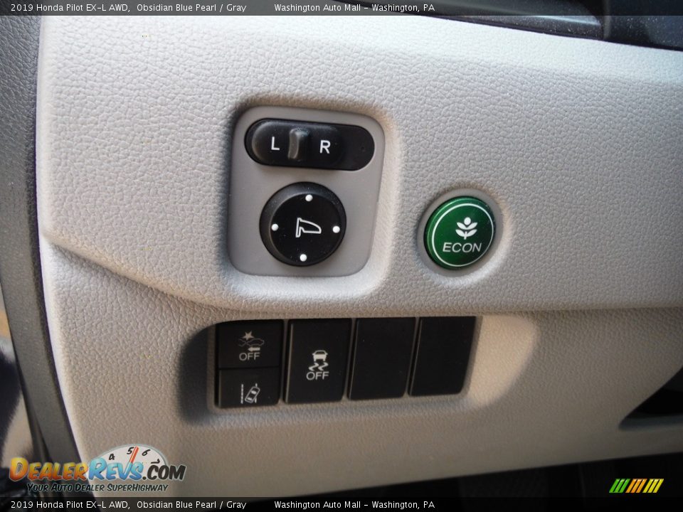 2019 Honda Pilot EX-L AWD Obsidian Blue Pearl / Gray Photo #14
