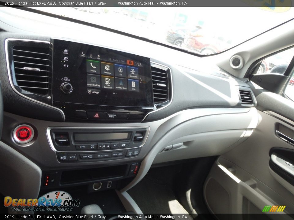 2019 Honda Pilot EX-L AWD Obsidian Blue Pearl / Gray Photo #18