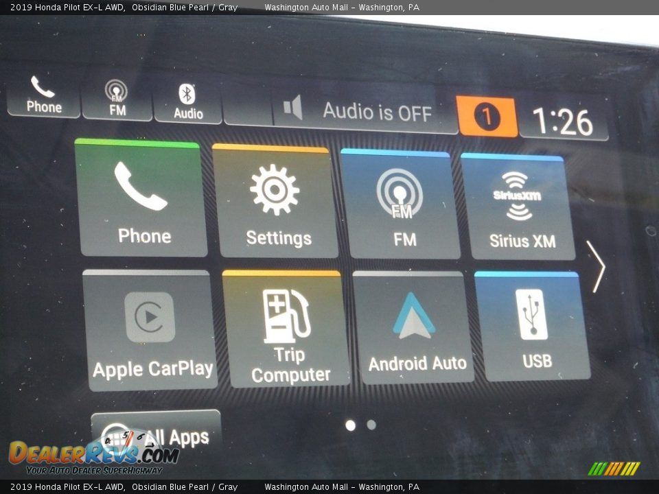 2019 Honda Pilot EX-L AWD Obsidian Blue Pearl / Gray Photo #20
