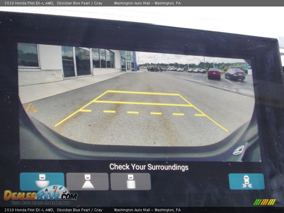 2019 Honda Pilot EX-L AWD Obsidian Blue Pearl / Gray Photo #21