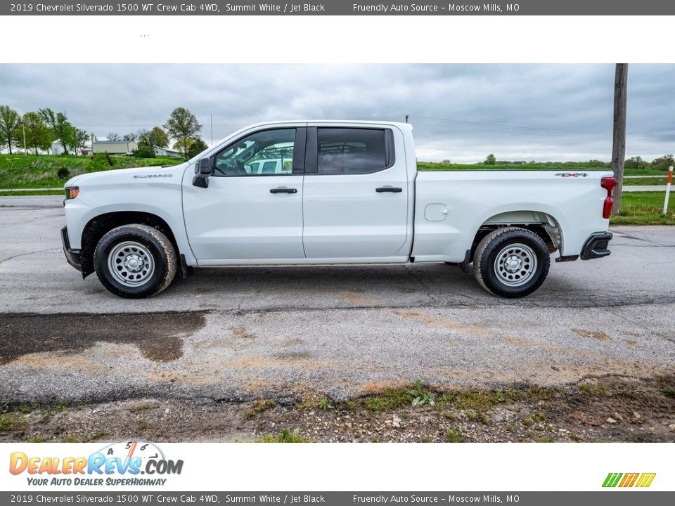 2019 Chevrolet Silverado 1500 WT Crew Cab 4WD Summit White / Jet Black Photo #6