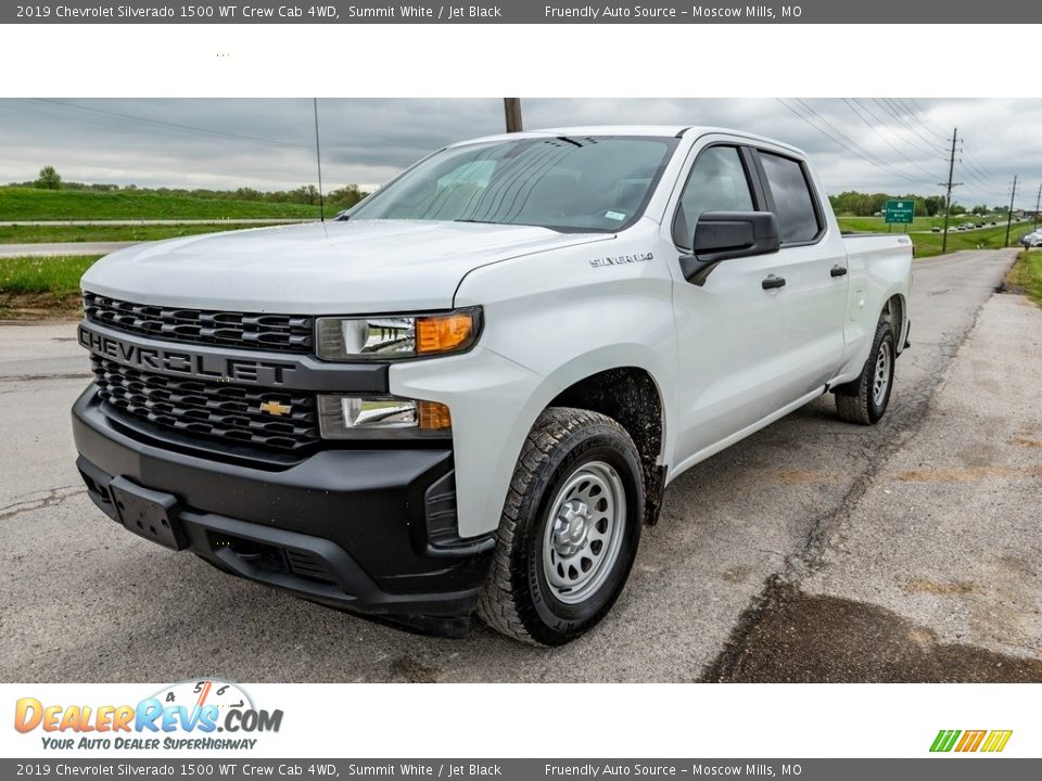 2019 Chevrolet Silverado 1500 WT Crew Cab 4WD Summit White / Jet Black Photo #7