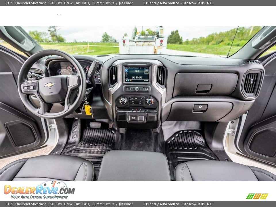 2019 Chevrolet Silverado 1500 WT Crew Cab 4WD Summit White / Jet Black Photo #9