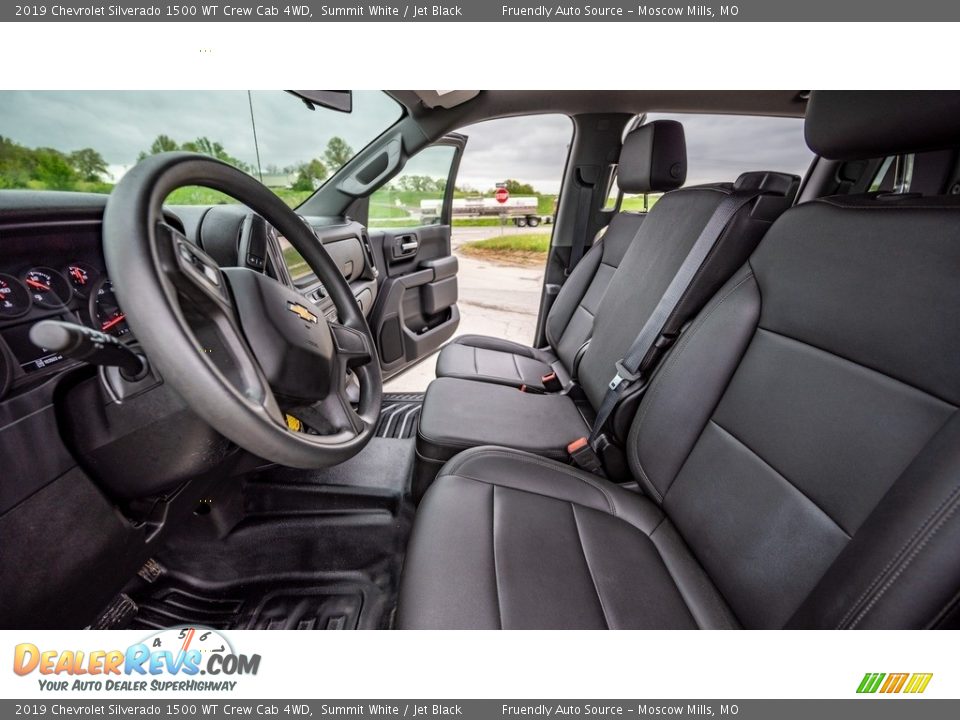 2019 Chevrolet Silverado 1500 WT Crew Cab 4WD Summit White / Jet Black Photo #11