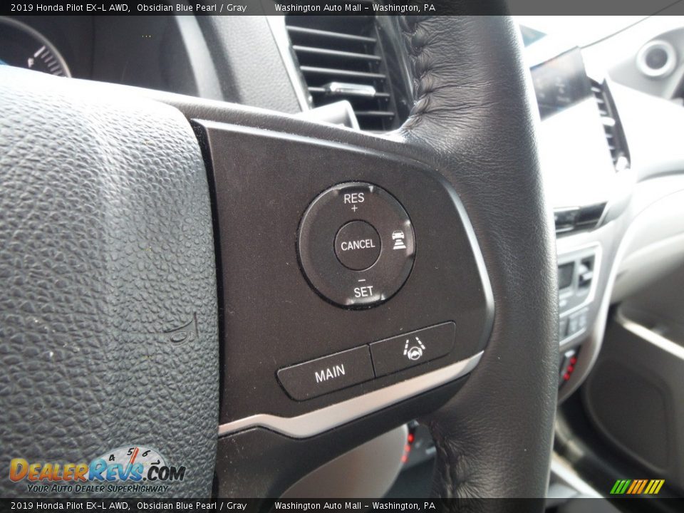 2019 Honda Pilot EX-L AWD Obsidian Blue Pearl / Gray Photo #27