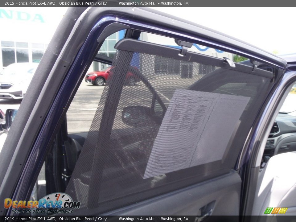 2019 Honda Pilot EX-L AWD Obsidian Blue Pearl / Gray Photo #29
