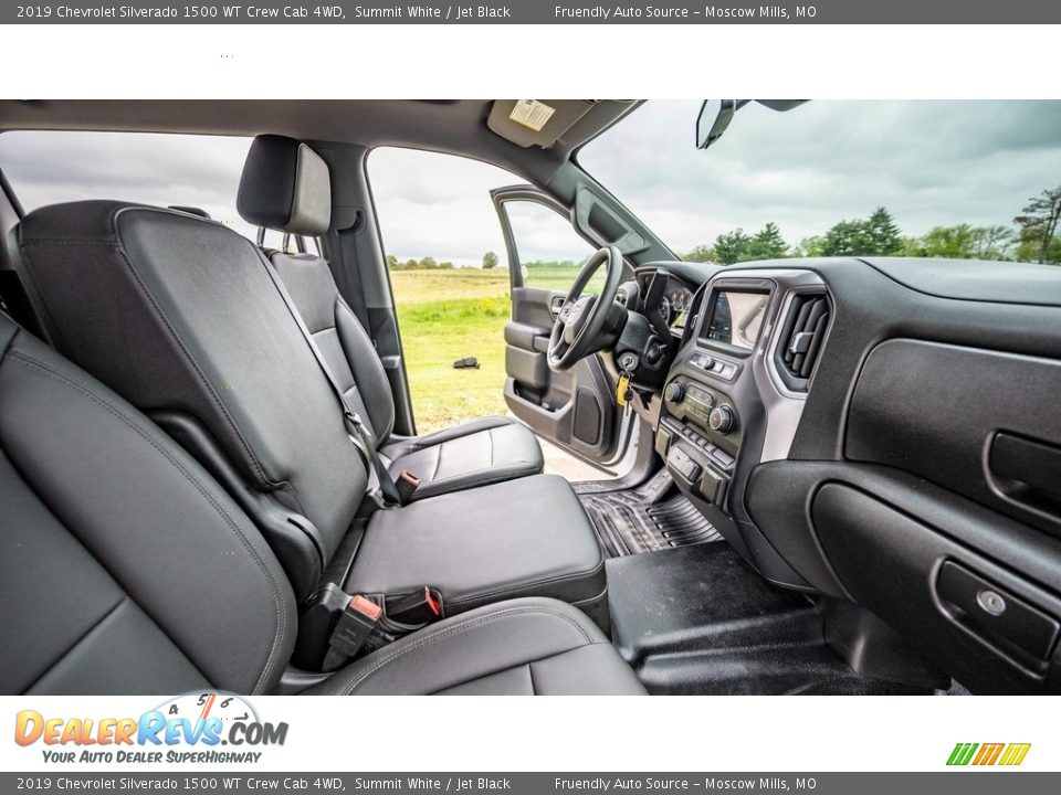 2019 Chevrolet Silverado 1500 WT Crew Cab 4WD Summit White / Jet Black Photo #14