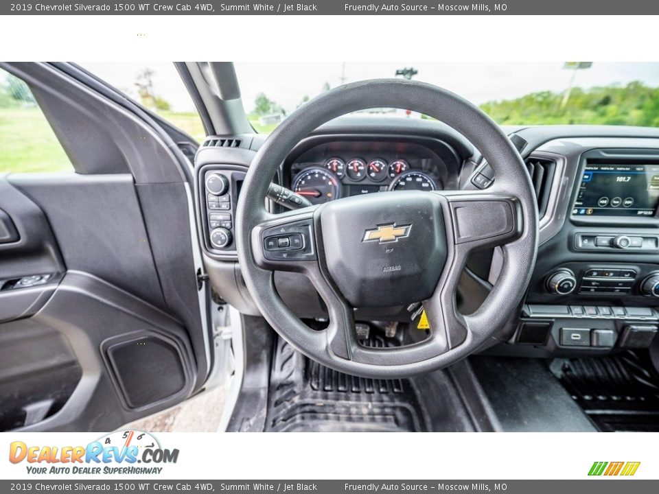 2019 Chevrolet Silverado 1500 WT Crew Cab 4WD Summit White / Jet Black Photo #15