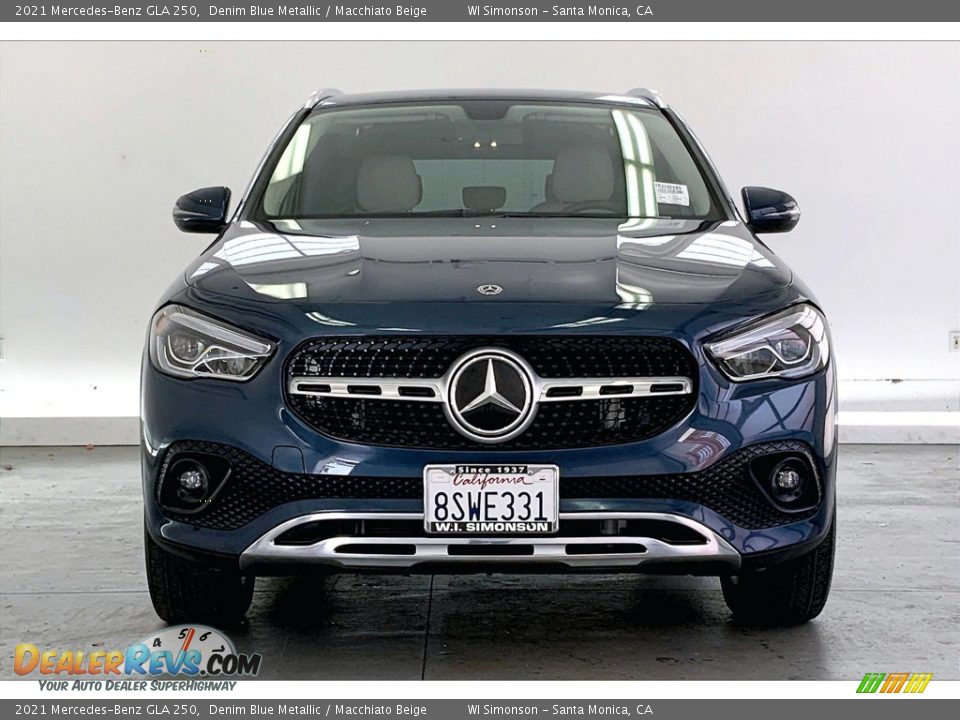 2021 Mercedes-Benz GLA 250 Denim Blue Metallic / Macchiato Beige Photo #2