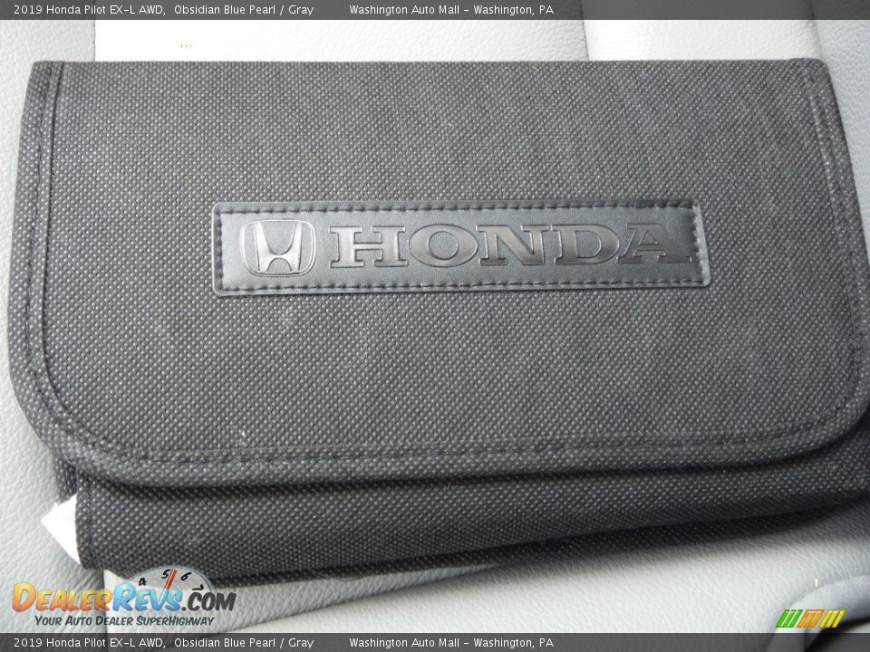 2019 Honda Pilot EX-L AWD Obsidian Blue Pearl / Gray Photo #33