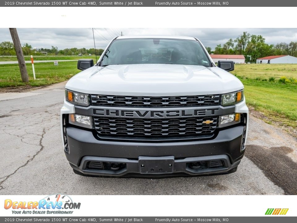 2019 Chevrolet Silverado 1500 WT Crew Cab 4WD Summit White / Jet Black Photo #18