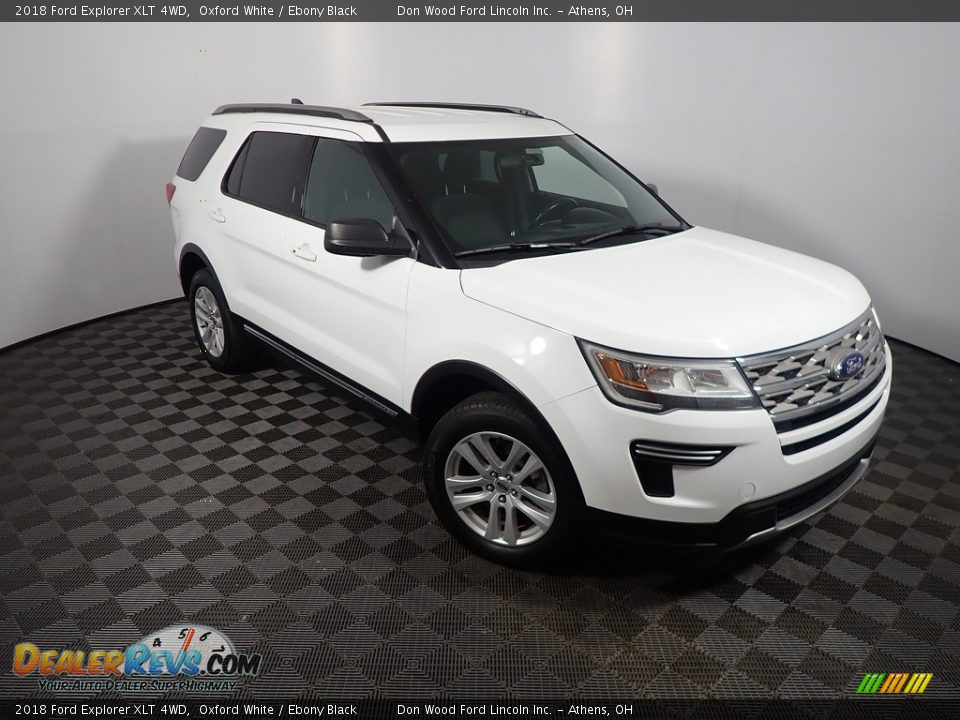 2018 Ford Explorer XLT 4WD Oxford White / Ebony Black Photo #3