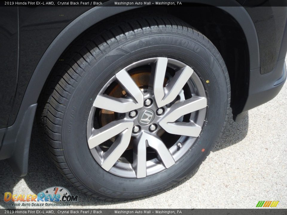 2019 Honda Pilot EX-L AWD Crystal Black Pearl / Black Photo #4