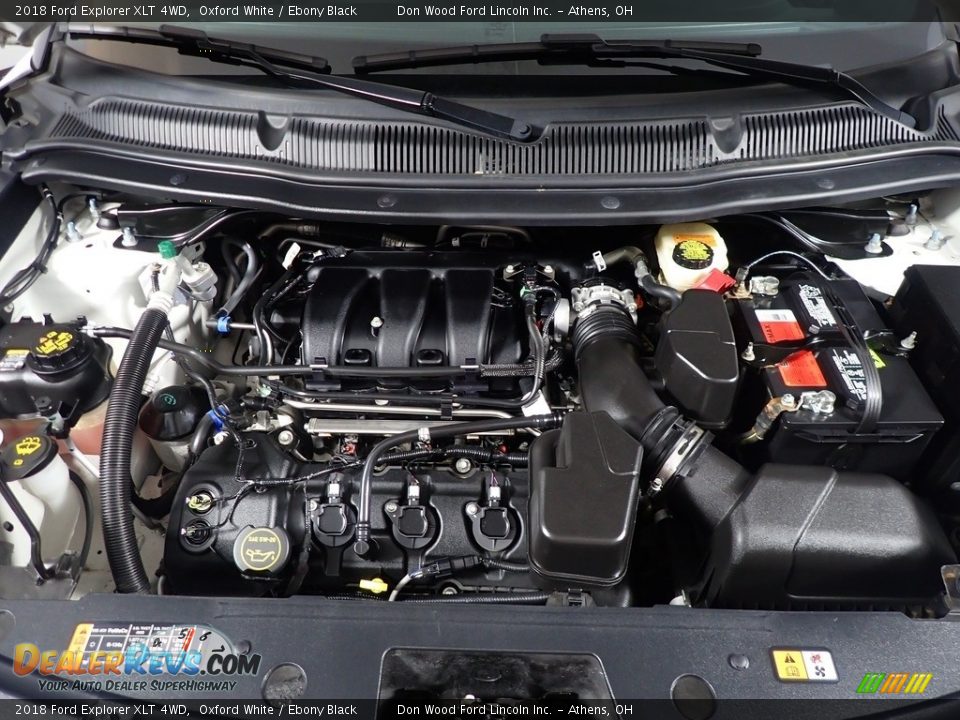 2018 Ford Explorer XLT 4WD Oxford White / Ebony Black Photo #7
