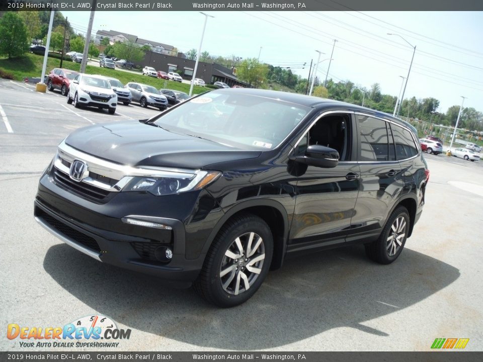 2019 Honda Pilot EX-L AWD Crystal Black Pearl / Black Photo #6