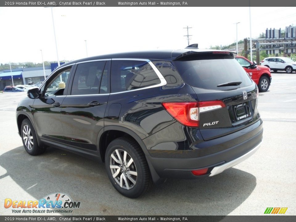 2019 Honda Pilot EX-L AWD Crystal Black Pearl / Black Photo #9