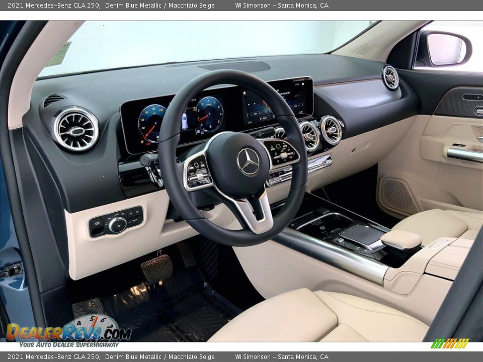 2021 Mercedes-Benz GLA 250 Denim Blue Metallic / Macchiato Beige Photo #14