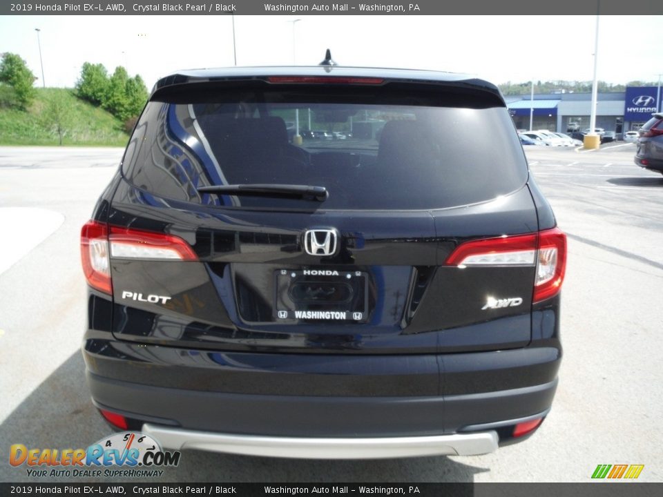 2019 Honda Pilot EX-L AWD Crystal Black Pearl / Black Photo #10