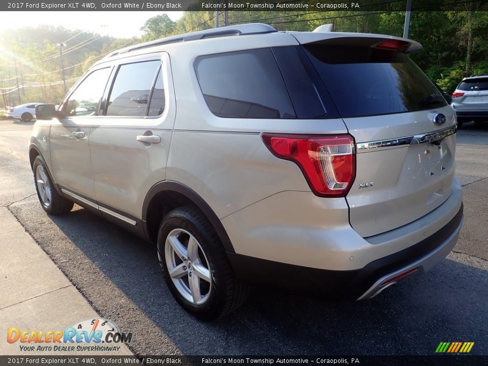 2017 Ford Explorer XLT 4WD Oxford White / Ebony Black Photo #5