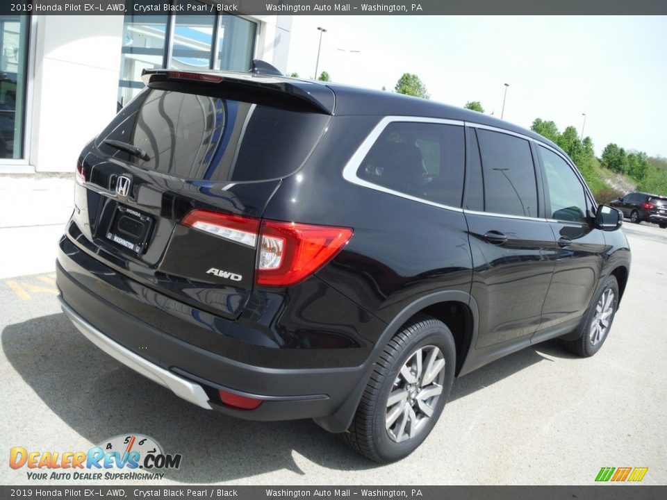 2019 Honda Pilot EX-L AWD Crystal Black Pearl / Black Photo #11