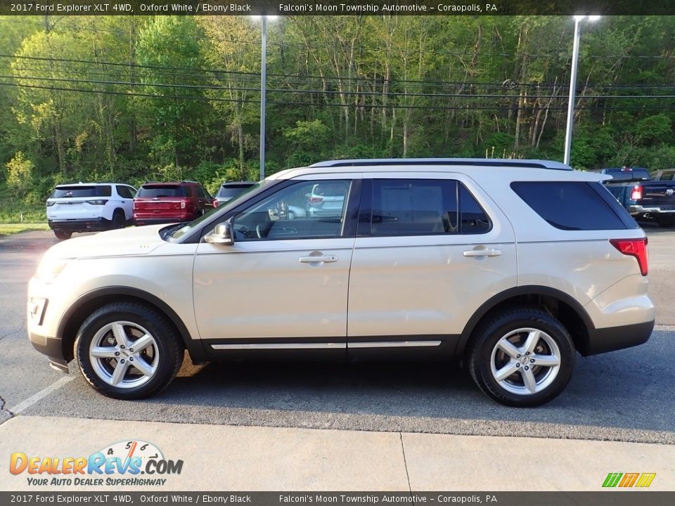 2017 Ford Explorer XLT 4WD Oxford White / Ebony Black Photo #6