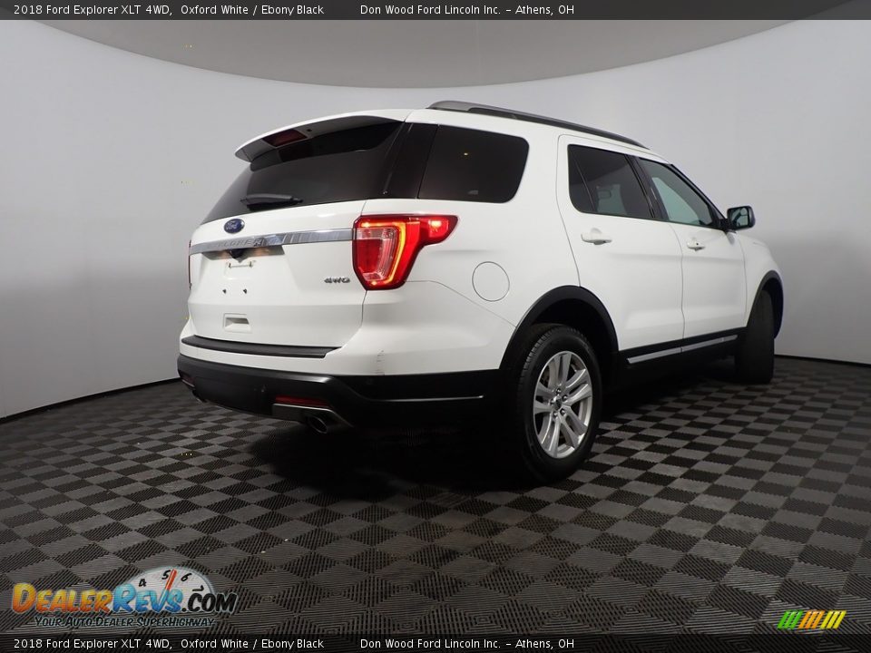 2018 Ford Explorer XLT 4WD Oxford White / Ebony Black Photo #16