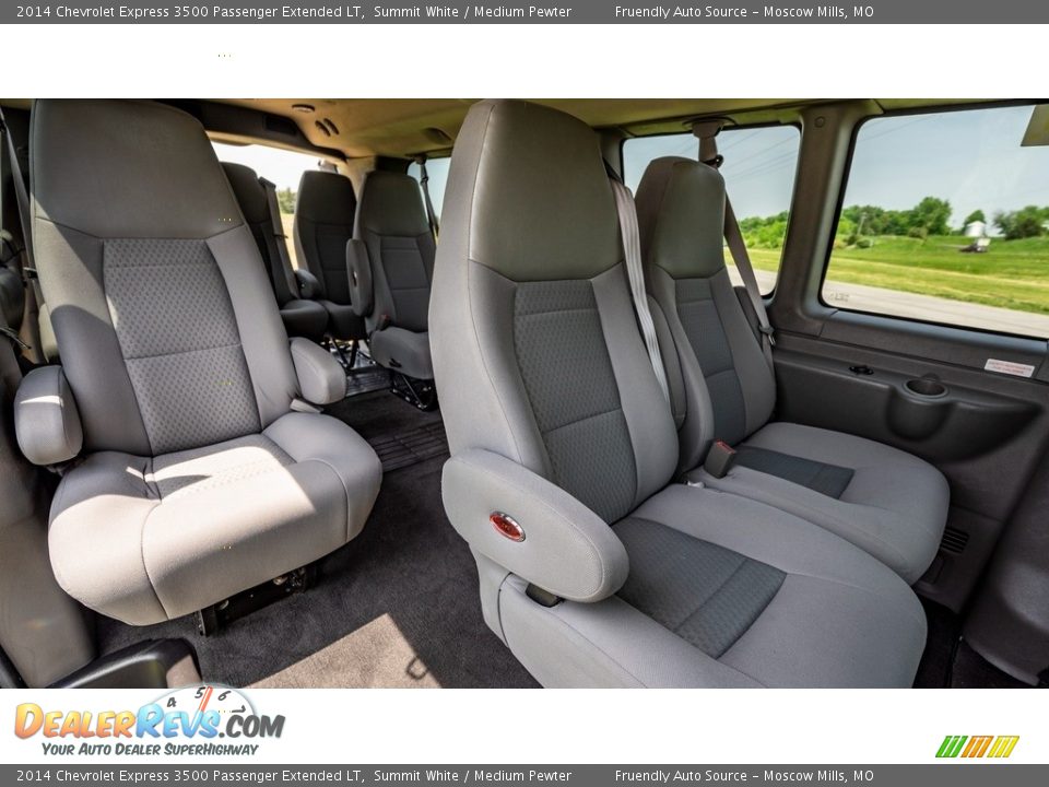 2014 Chevrolet Express 3500 Passenger Extended LT Summit White / Medium Pewter Photo #7