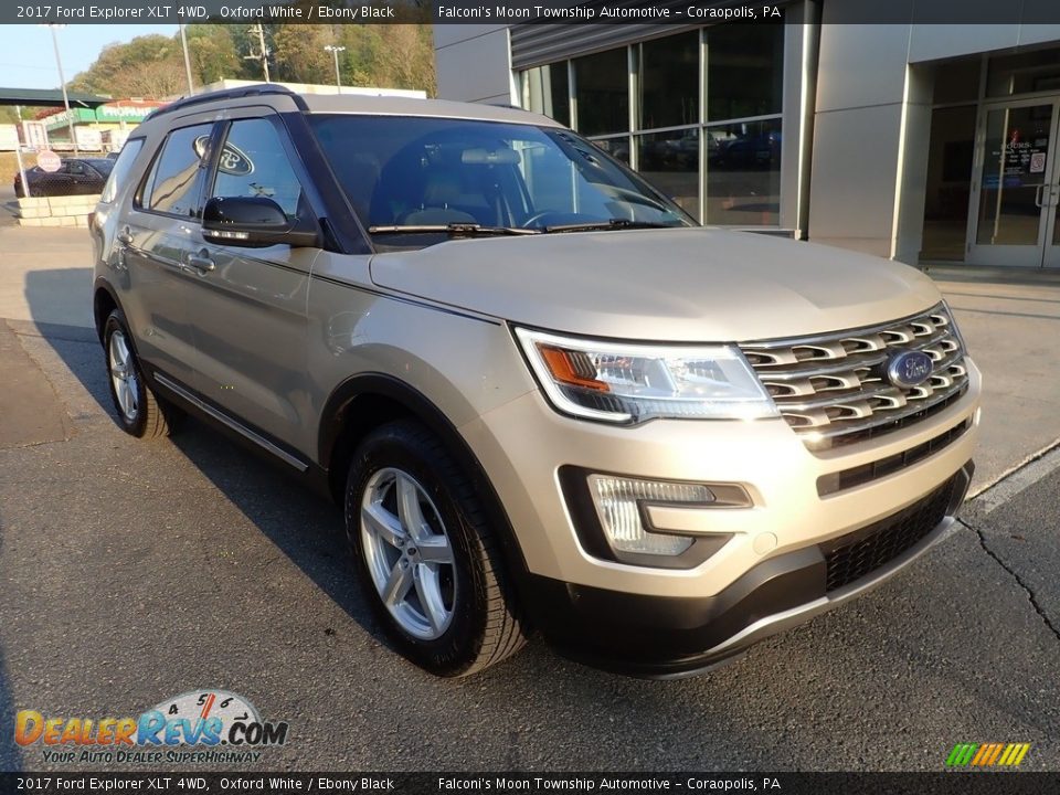 2017 Ford Explorer XLT 4WD Oxford White / Ebony Black Photo #9